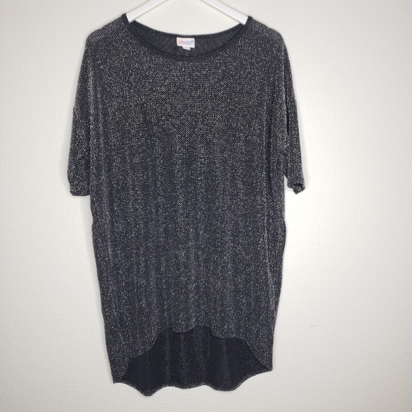 LuLaRoe Tops - Lularoe Silver Black Chainmail Mesh Irma Tunic LuLaRoe Tops - Lularoe Silver Black Chainmail Mesh Irma Tunic